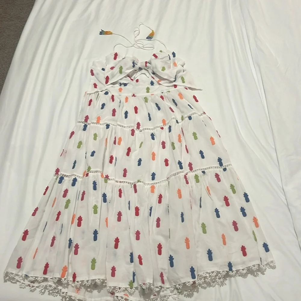 Farm Rio Pineapple Mini Dress - Picture 3 of 5